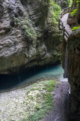 Longshuixia Stitched Scenic Spot or Longshui Fissure Gorge located at Wulong, China