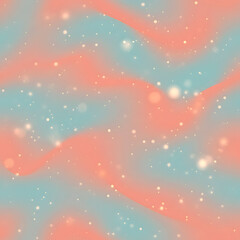 Soft Pastel Gradient Background with Coral Pink and Mint Green Bokeh Effect - Dreamy Abstract Design Resource for Wellness and Lifestyle Marketing