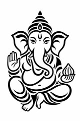 hindu god ganesh illustration