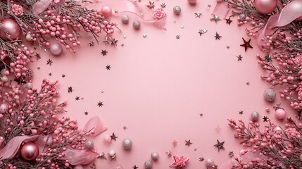 Pink Liquid Abstract With Bubbles Generative AI