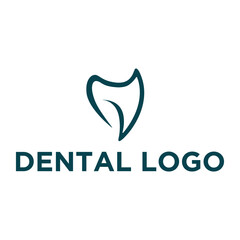 Modern Tooth Logo Design - Dental Clinic, Oral Care, and Dentistry Vector Icon