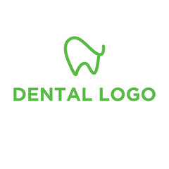 Modern Tooth Logo Design - Dental Clinic, Oral Care, and Dentistry Vector Icon