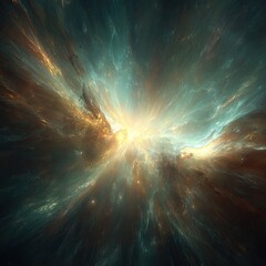 Abstract Explosion Of Stars In Deep Space