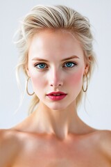 Beautiful White Woman portrait