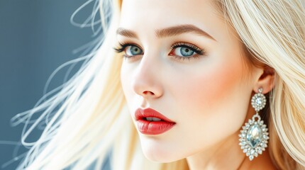 Beautiful White Woman portrait