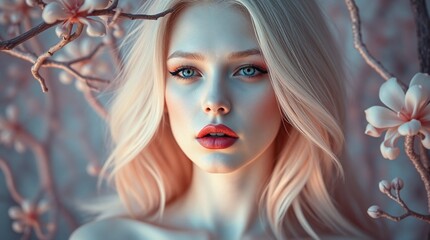 Beautiful White Woman portrait