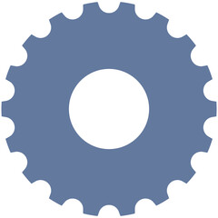Circular Cogwheel Symbol Element