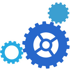 Illustration of Connected Cogwheels