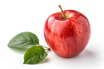 red apples isolated on white