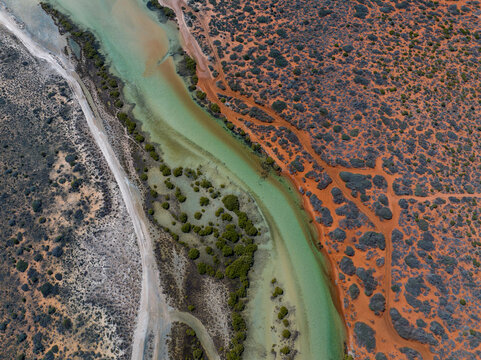 Aerial Views of Shark Bay and Monkey Mia, Western Australia