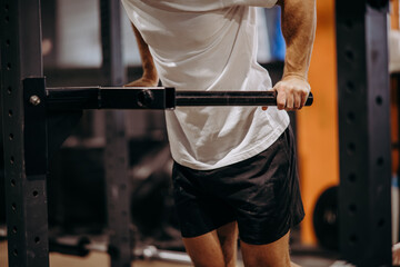 Naklejka premium Trening na siłowni