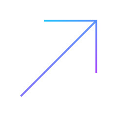 Right Angle Arrow Pointing Up And Right