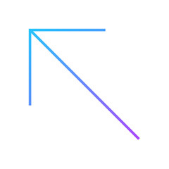 Left Angle Arrow Pointing Up And Left