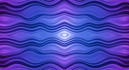 Vibrant abstract background with flowing blue and purple waves, featuring a central glowing element and shimmering textures