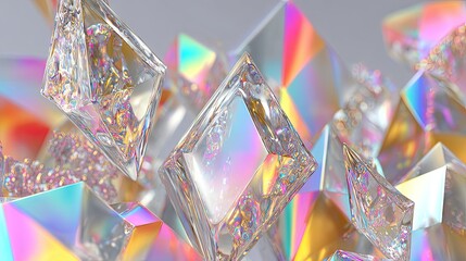 Abstract Geometric Holographic Crystals