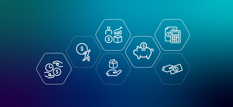 Kakeibo Japanese budgeting icons represent saving money investment expense tracking time and financial growth personal finance and wealth management principles