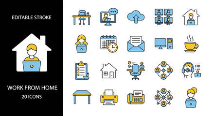 Vector icons celebrating various events and holidays with gift boxes, music, and food, perfect for invitations and decorations