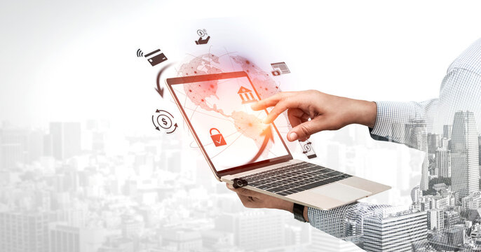 Worldwide digital payment network showing secure financial transactions. Digital payment supports transfer, digital payment ensures security, boosts convenience, drives global finance. Vouch