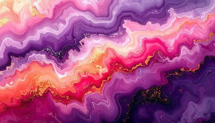Vibrant abstract art featuring swirling layers of colorful pigments