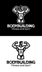 Bodybuilding Logo Powerful Gym Strength Icon