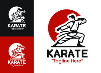 Karate Logo Minimal Martial Arts Identity