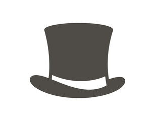 Tophat vector icons set against a white backdrop


