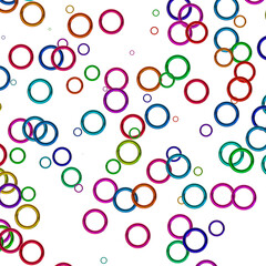 Seamless pattern round confetti. Color birthday party consept.