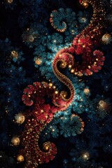 Vibrant Infinite Fractal Spiral in Mesmerizing Symmetry
