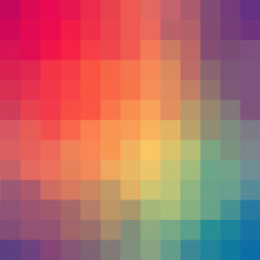 Obraz premium Color pixel background in polygonal style. Vector template for presentations, advertisements. eps 10