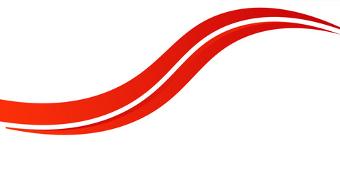 Vector red line background curve element with white space for text and message design, overlapping layers, vector
