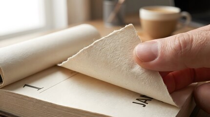 Flipping Calendar Page to January 1st