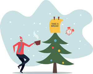 Time to take a break, coffee break time to relax and refresh from long stress interval, free from bored, sleepy and fatigue.about a man and his life.