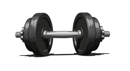 dumbbell isolated on white background