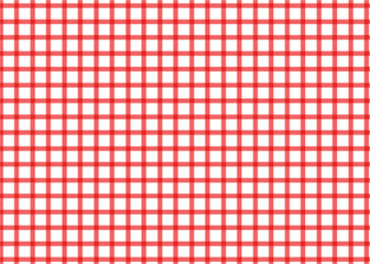 Red and white gingham seamless pattern. Classic checkered texture for picnic blankets, tablecloths, kitchen decor, clothing, and retro fabric designs. Traditional geometric textile background.