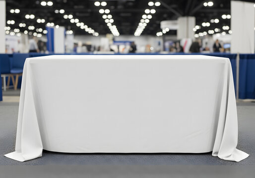 Blank Tradeshow tablecloth mockup