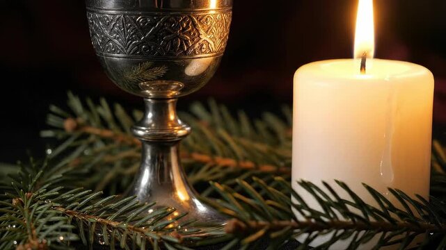 Chalice and Candle: A Still Life of Remembrance