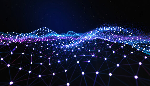 Abstract Digital Network Wave for Big Data Technology