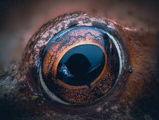Eye of a frog
