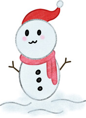 snowman with a hat