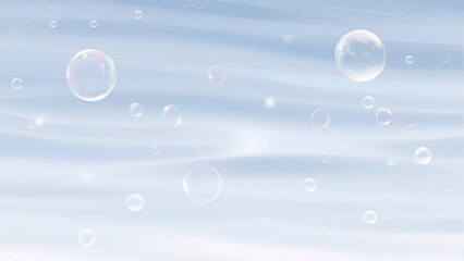 Bubbles floating in sky