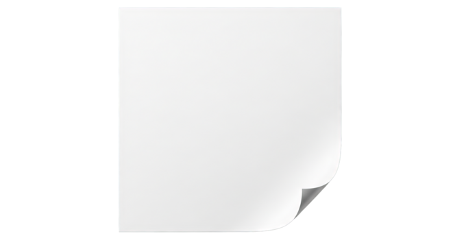 Crisp white sheet with subtly folded corner, isolated on black, evoking simplicity and minimalism.