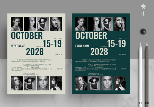 Typographic Minimal Poster Layout