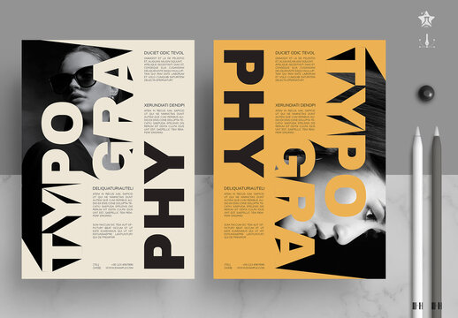 Bold Typography Poster Layout