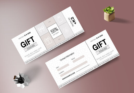 Gift Voucher Template Layout