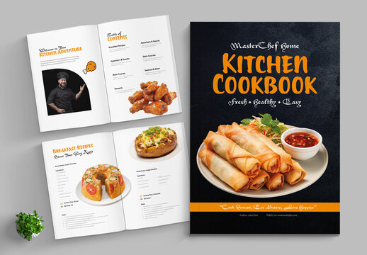 Delicious Recipes For Everyday Cooking Template Layout