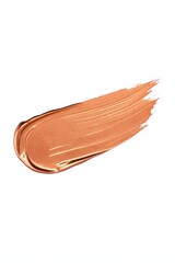 Fototapeta premium Closeup of a shimmering coppercolored lipstick smear, revealing its creamy texture and metallic sheen, perfect for beauty and makeup concepts