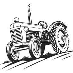 Old Village Tractor 1