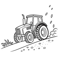 Tractor with Mud Splash 1