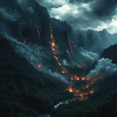 Perfect for a 4k wallpaper with high realism and heavy dramatic atmosphere