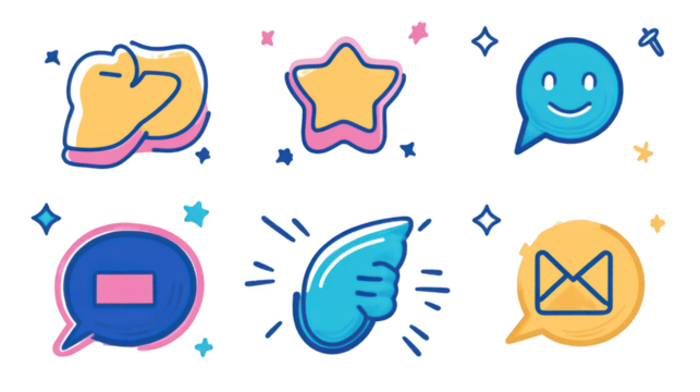 Transparent Image Multi-Style Customer Loyalty Icon Set Showing Brand Devotion